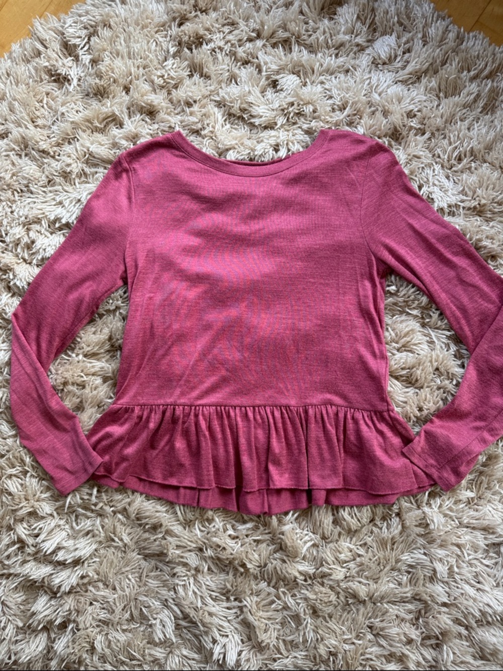 GAP Rose Pink Crewneck Knit Blouse S